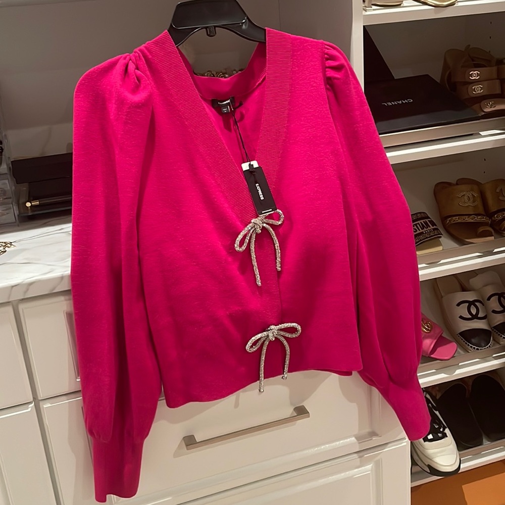 BNWT Express Bow Cardigan
